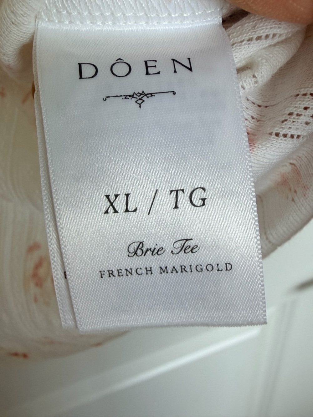 Doen Brie Tee Pointelle Floral Lace-Trimmed - Picture 4 of 4
